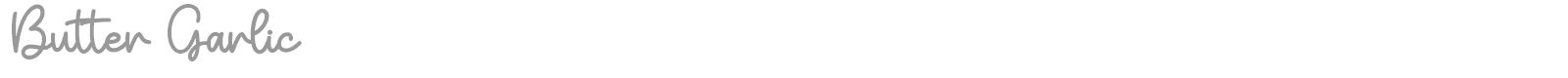Butter Garlic font preview